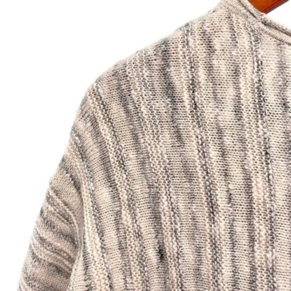 J. Jill Womens Marled Fisherman Knit Sweater Button Back - Picture 12 of 13